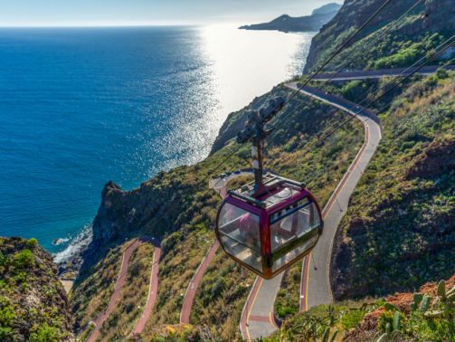 Teleferico na Reserva Natural de Garajau