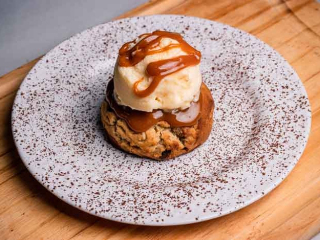 Imagem mostra o Cookie gelato que será servido no 2º Festival Santa Gastronomia, que realizado em Santa Cruz do Rio Pardo