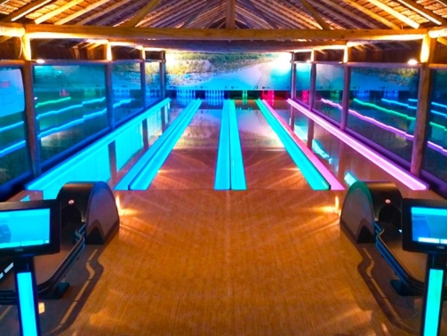 Pista de boliche do Portobello Resort & Safári - crédito: divulgação