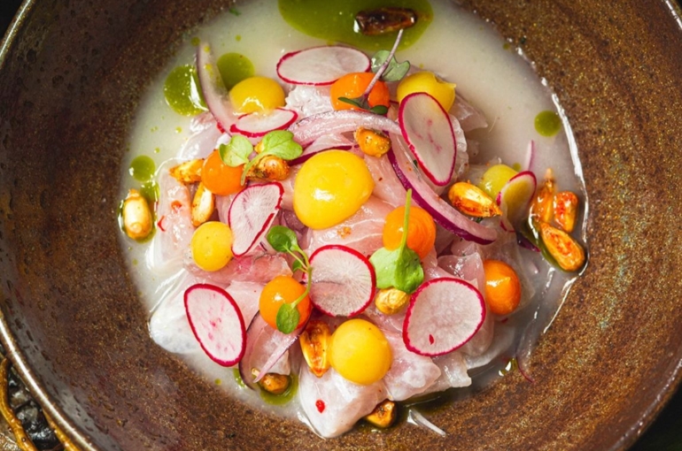 Foto mostra um prato de ceviche que será servido na 12ª edição do Pátio Gourmet