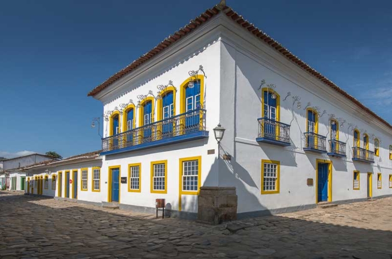 Vista externa da Pousada do Sandi, em Paraty (RJ)